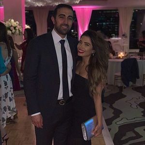 Long strapless Black BCBG gown